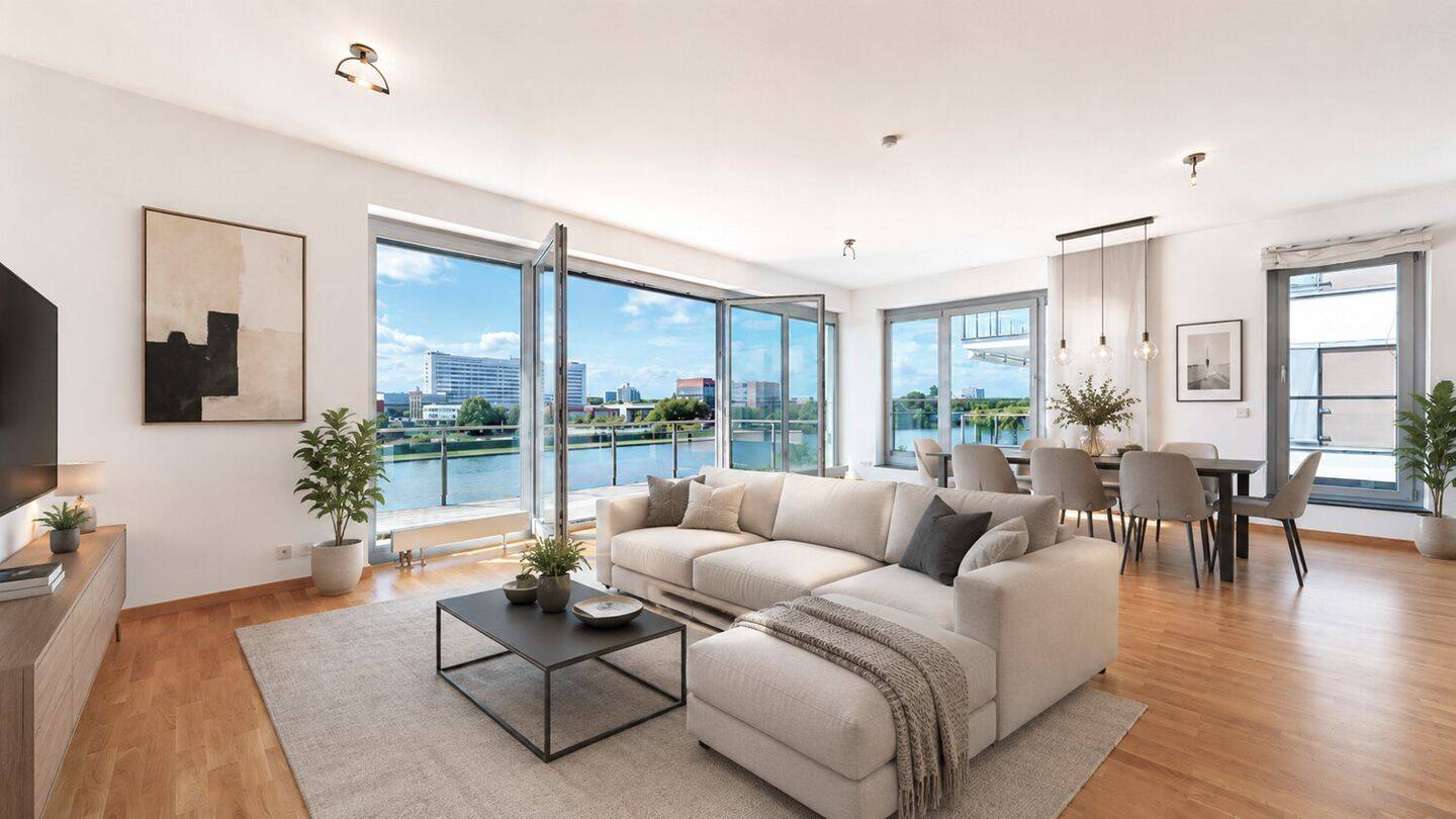 Exklusive Hafenwohnung mit privatem Bootsliegeplatz am Main, 60327 Frankfurt am Main (Gallus Gutleutviertel Westend-Süd)