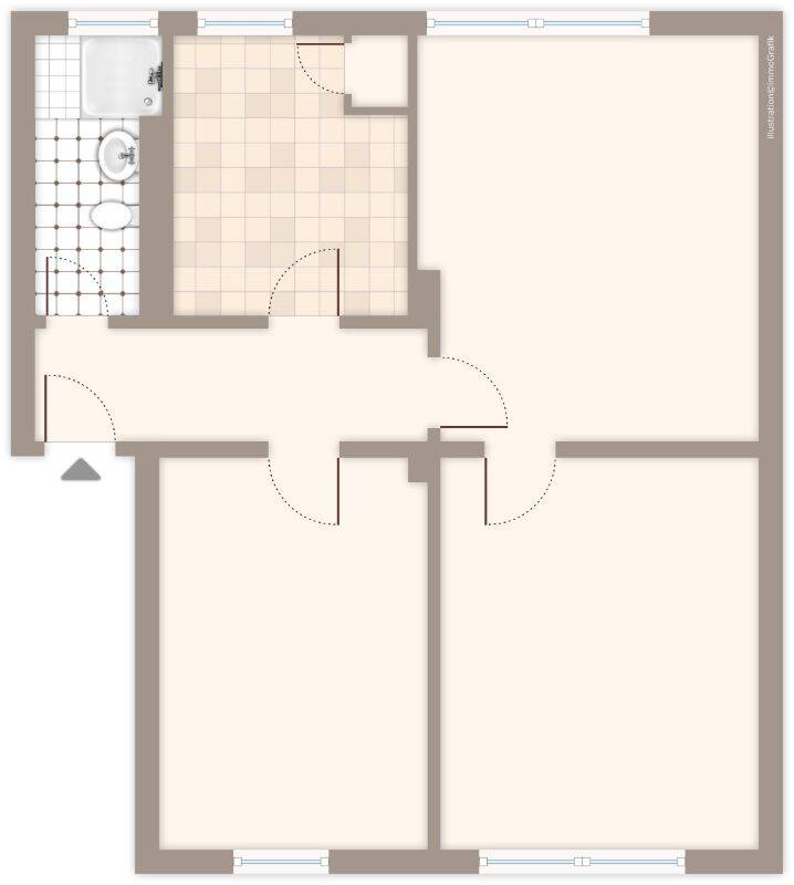 kleine 3-Zimmer-Wohnung Mönchengladbach Mülfort zu vermieten, 41238 Mönchengladbach
