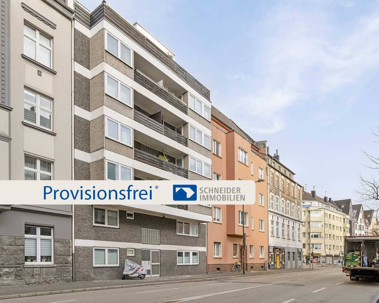 Ideal aufgeteilte 2-Zimmer-Wohnung mit zwei Loggien und Aufzug in Düsseldorf-Pempelfort, 40476 Düsseldorf (Derendorf Golzheim Pempelfort)