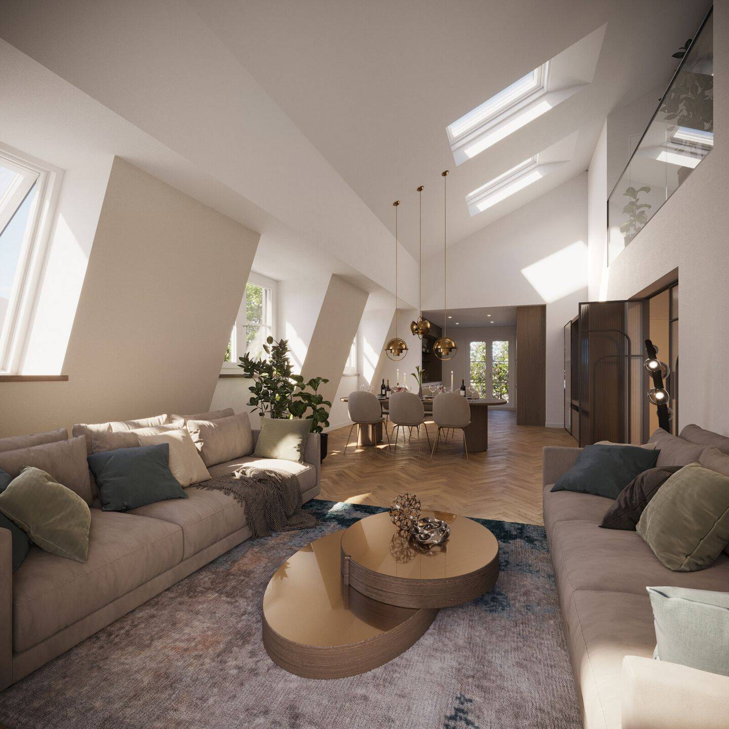 Elegante 2 Zimmer – Galeriewohnung mit zusätzlichem Atelier im Spitzboden – 81925 München – Bild 1 von 3