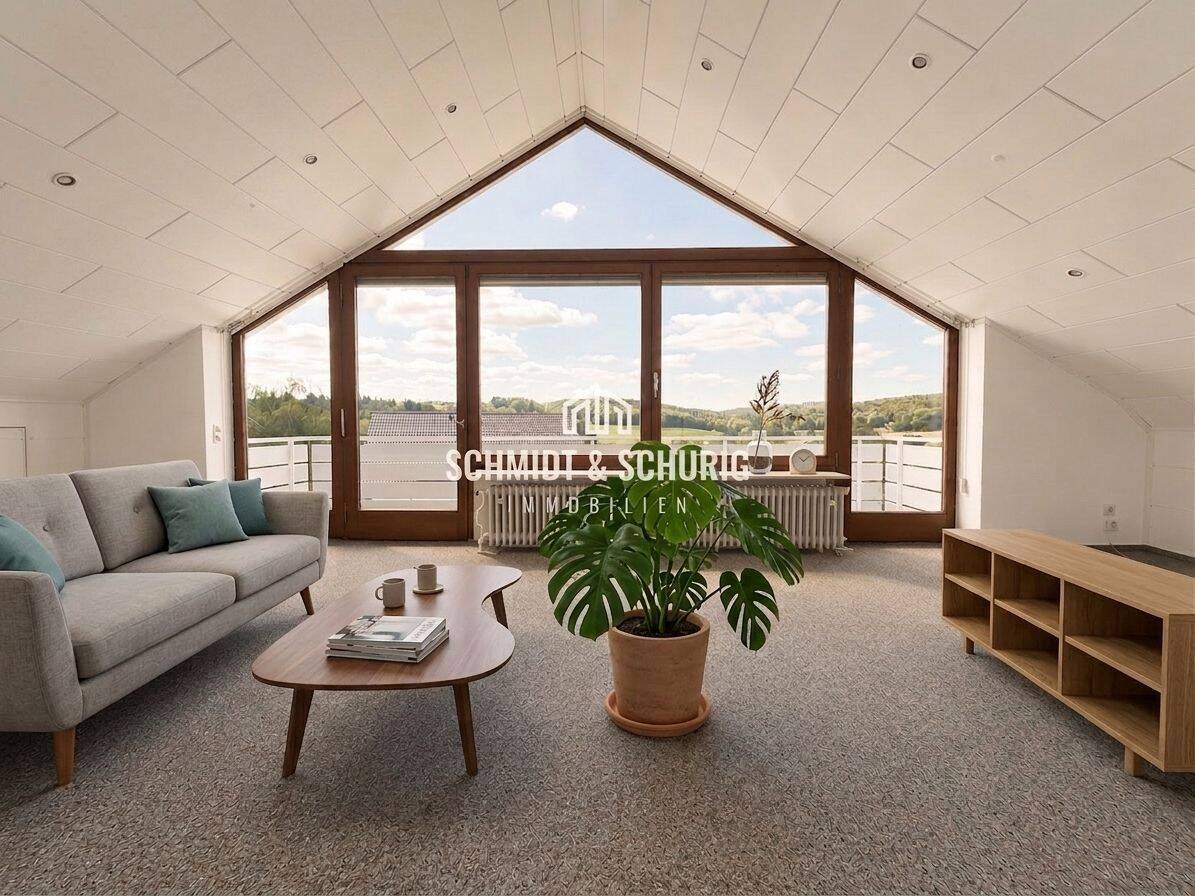 Helle 4-Zimmer-Dachgeschosswohnung mit Balkon und schönem Ausblick in Bretten, 75015 Bretten
