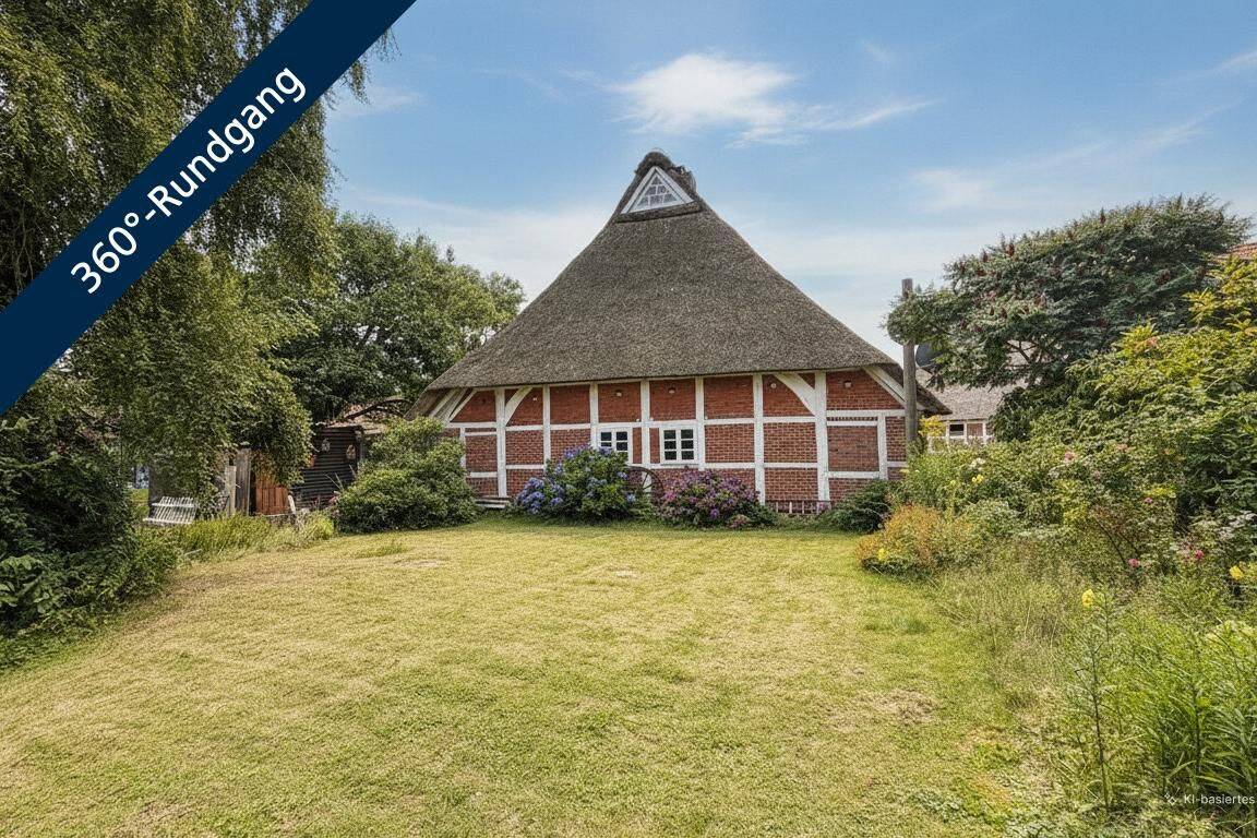 Reetgedecktes Fachwerk von 1800 mit Garten und Geschichte, 21640 Bliedersdorf