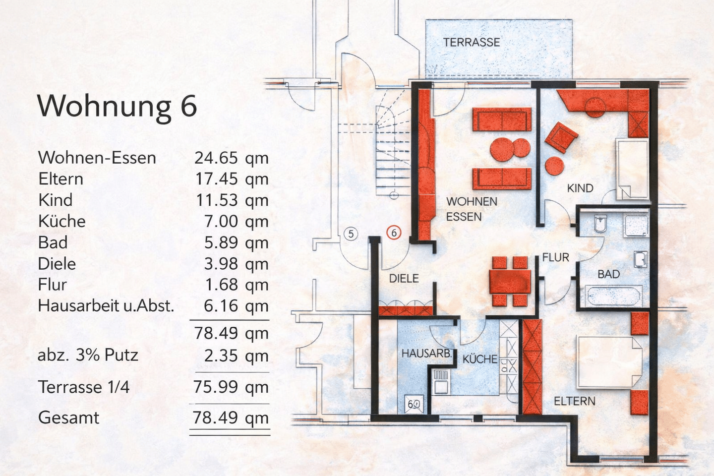 Attraktive 3 Zimmerwohnung in der Stadtmitte von Oschatz…, 4758 Oschatz