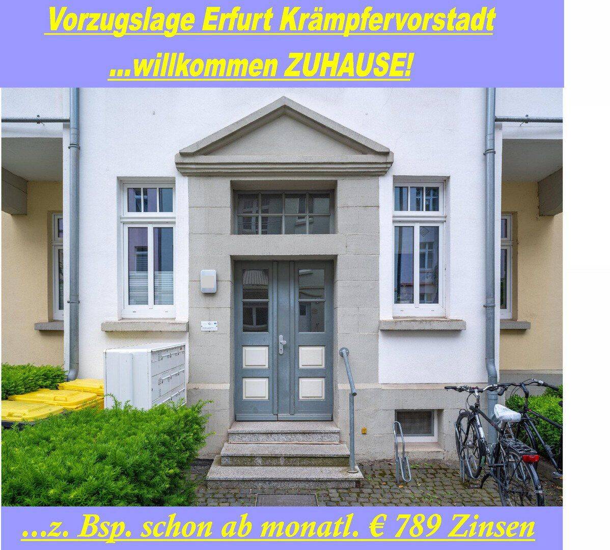 Mein Zuhause: Erfurt Mitte (zB. für € 1.175 p.M)!, 99085 Erfurt (Daberstedt Hohenwinden Ilversgehofen Johannesvorstadt Krämpfervorstadt)