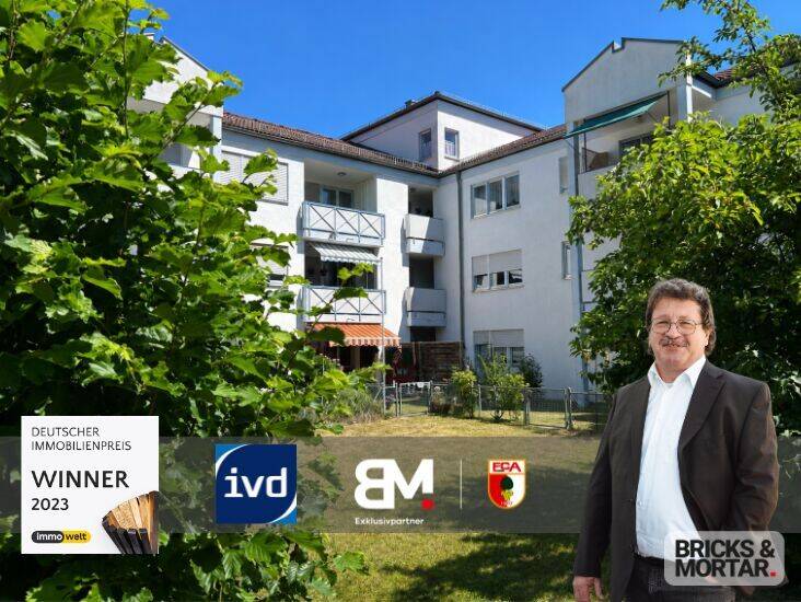 Sehr gepflegte 3-Zimmer-Wohnung mit Süd-Loggia und durchdachtem Grundriss, 86368 Gersthofen