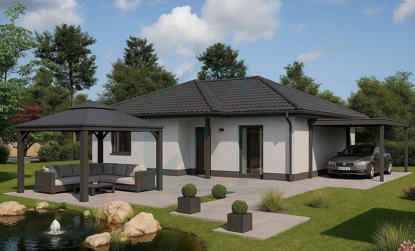 Massiver Bungalow mit 120 m² Wohnfläche inkl. ca, 1.000 m² Grundstück in Rothenstein-Ölknitz., 7751 Rothenstein