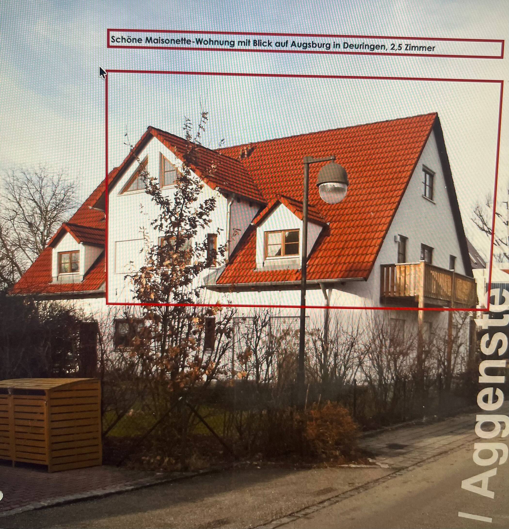 Schöne Maisonettewohnung in Deuringen mit Blick auf Augsburg, 86391 Stadtbergen