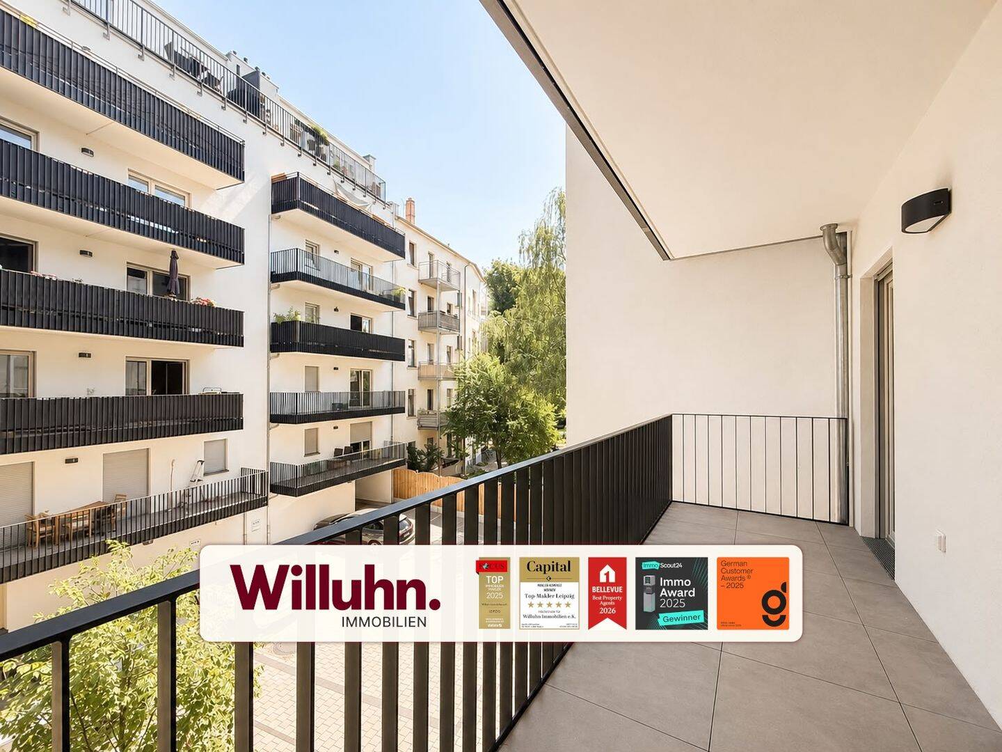 Helle 2-Raum-Wohnung | Balkon | Einbauküche | Aufzug | Energieeffizienzklasse A+ | Fahrradkeller, 4315 Leipzig (Neustadt-Neuschönefeld Sellerhausen-Stünz Volkmarsdorf)