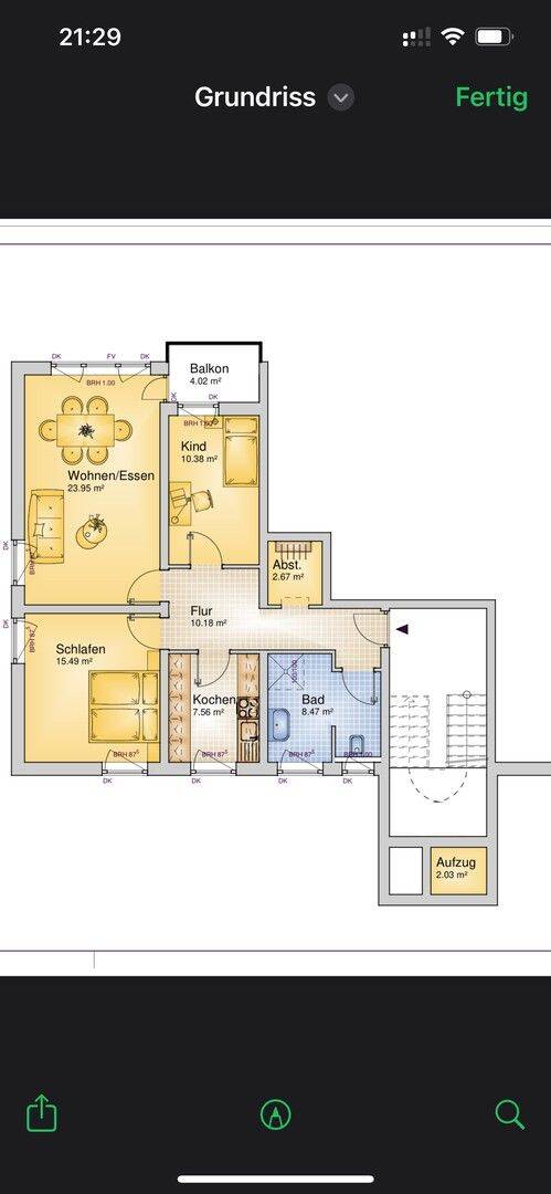 Über den Dächern Nürnbergs: Helle 3-Zimmer-Wohnung mit Balkon & Aufzug, 90480 Nürnberg (Gleißhammer Mögeldorf Tiergarten Weichselgarten Zerzabelshof)
