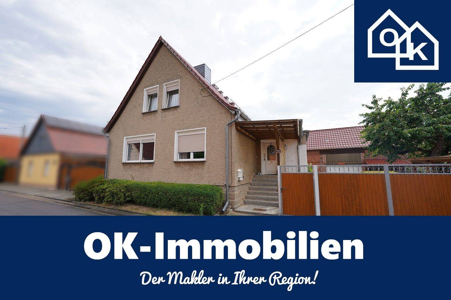 Gepflegtes Einfamilienhaus mit kleinem Garten, Garage und Scheune in ruhiger Lage von Angern, 39326 Angern