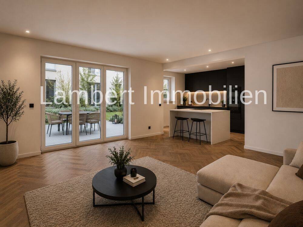 Modernes Wohnen mit Garten: A+ 3-Zimmer-Wohnung mit Wärmepumpe in Wiesbaden-Biebrich, 65203 Wiesbaden (Biebrich Mainz-Amöneburg Schierstein)