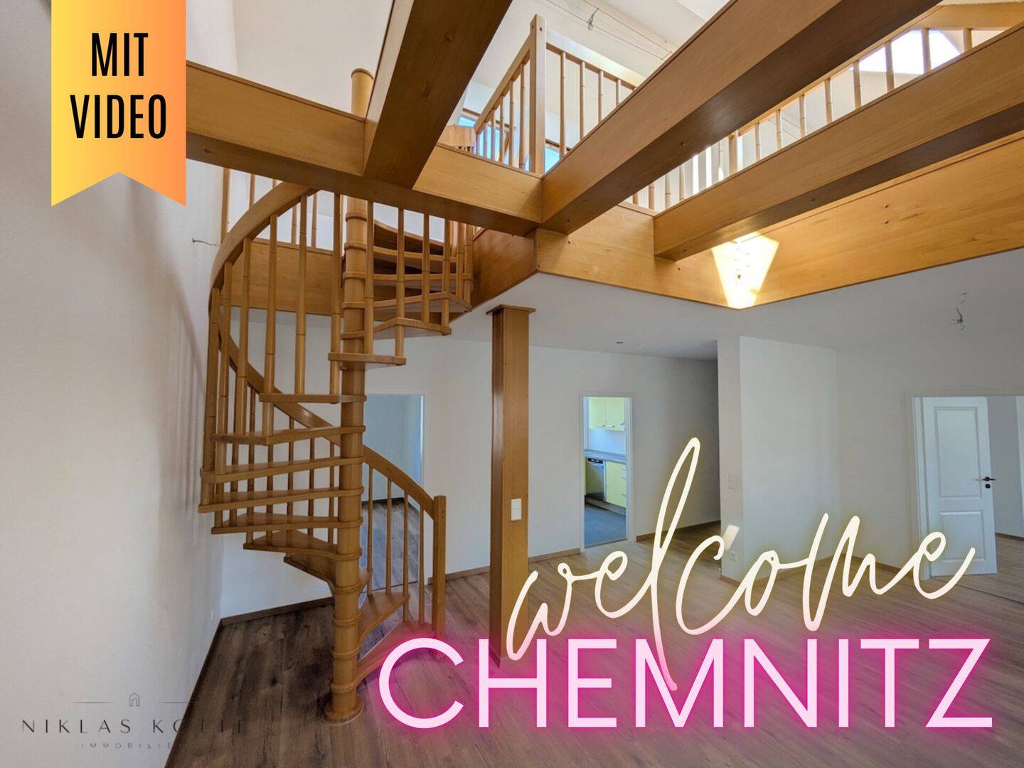 ++ Erstbezug nach Modernisierung – 4-Raum Maisonette-Wohnung – mit Küche, Balkon & Tageslichtbad ++, 9126 Chemnitz (Altchemnitz Bernsdorf Gablenz Lutherviertel Sonnenberg)