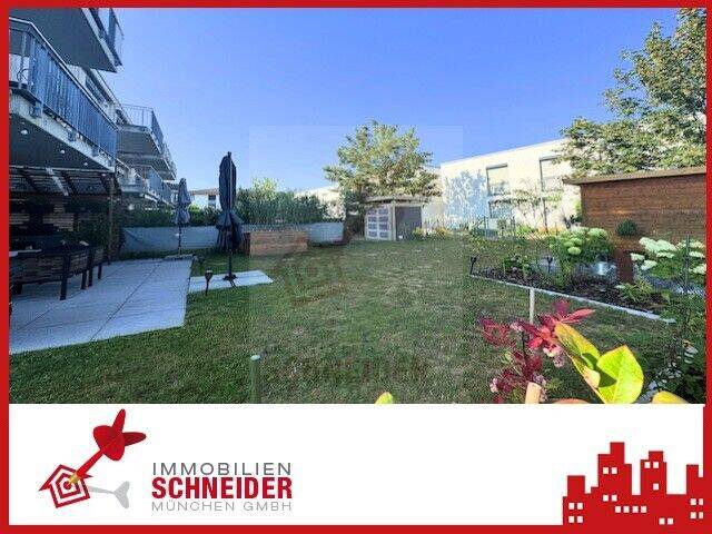 IMMOBILIEN SCHNEIDER – Karlsfeld – Attraktive, neuwertige 2,5-Zimmer-Wohnung mit gepflegtem Garten, 85757 Karlsfeld