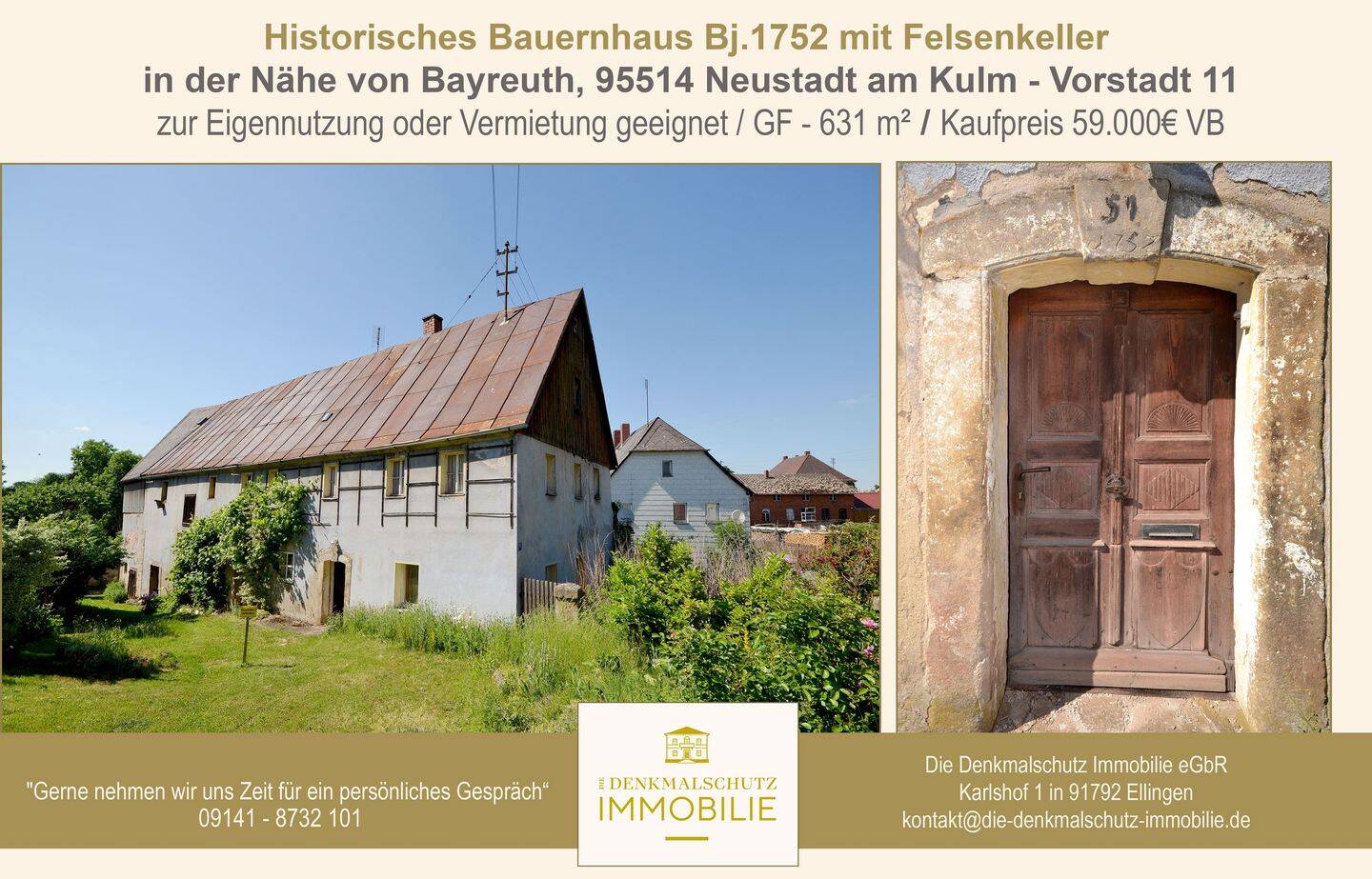 Historisches Bauernhaus in Neustadt am Kulm, 95514 Neustadt am Kulm