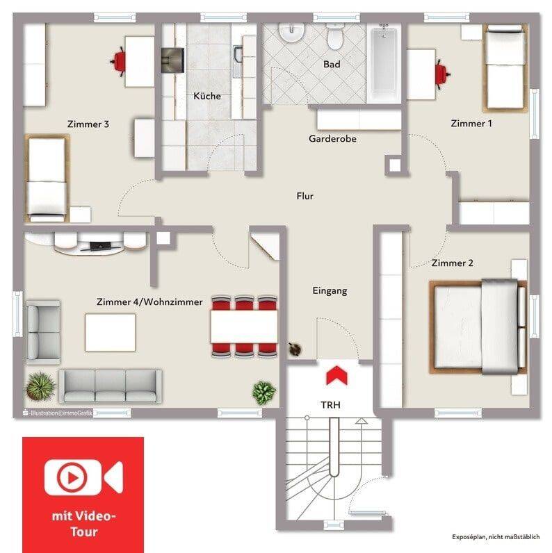 Traum-Wohnung zum selbst Gestalten: Erschwingliche Wohnung wartet auf kreativen Eigentümer, 91560 Heilsbronn