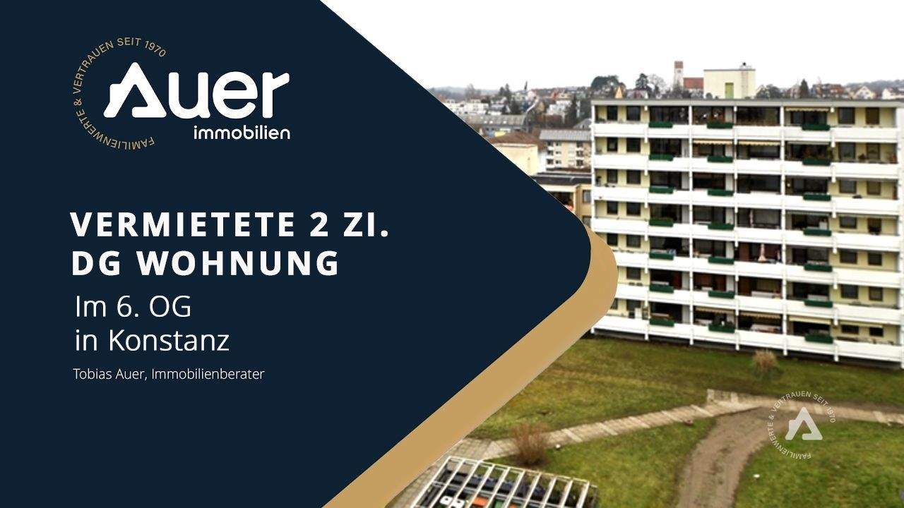 Hoch hinaus! Vermietete 2 Zi. DG Whg. in Konstanz, 78467 Konstanz