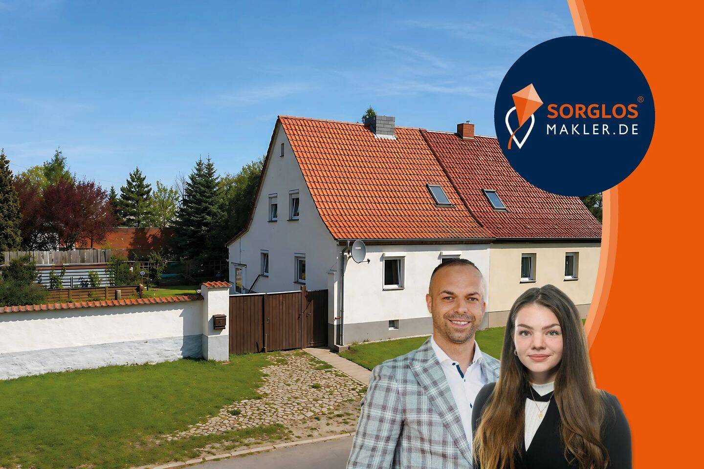Charmante Doppelhaushälfte sucht neue Ideen – mit Garten, Keller und Garage, 39326 Niedere Börde