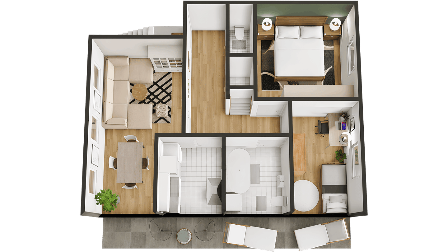 Erstbezug: 3-Zimmer-Erdgeschosswohnung mit Terrasse in Schleiz, 7907 Schleiz