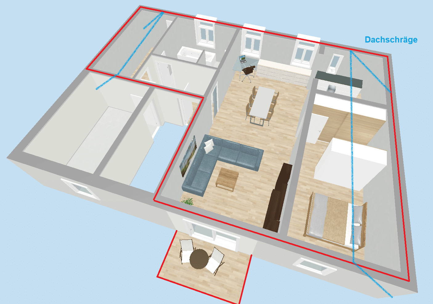 3-Zimmer-Wohnung mit 88 m² Wohnfläche im 2. OG – KfW-Neubau (Bj. 2023) – Innenstadt Vilsbiburg, 84137 Vilsbiburg