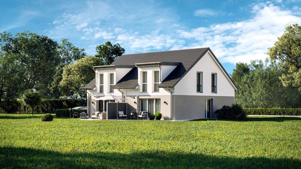 Doppelhaushälfte in KfW-40 NH mit ca. 117 m² Wohnfläche | Neubauprojekt in Rutesheim-Perouse, 71277 Rutesheim