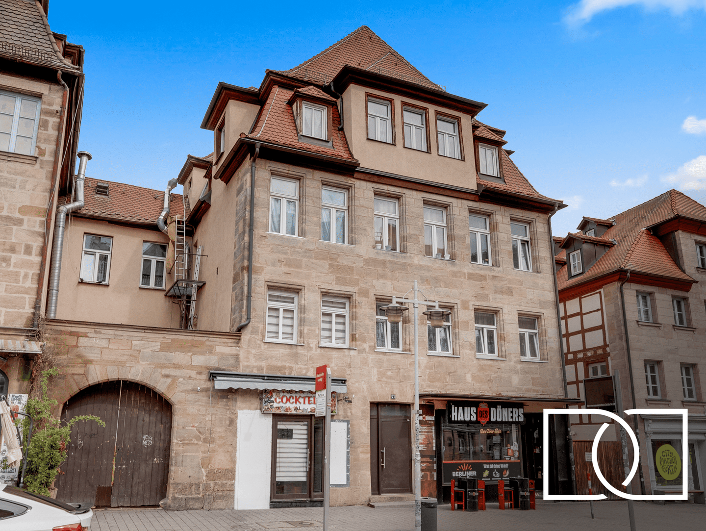 7,13% Rendite! Vollvermietetes Wohn- und Geschäftshaus in zentraler Innenstadtlage mit Denkmal-AfA, 90762 Fürth (Innenstadt)