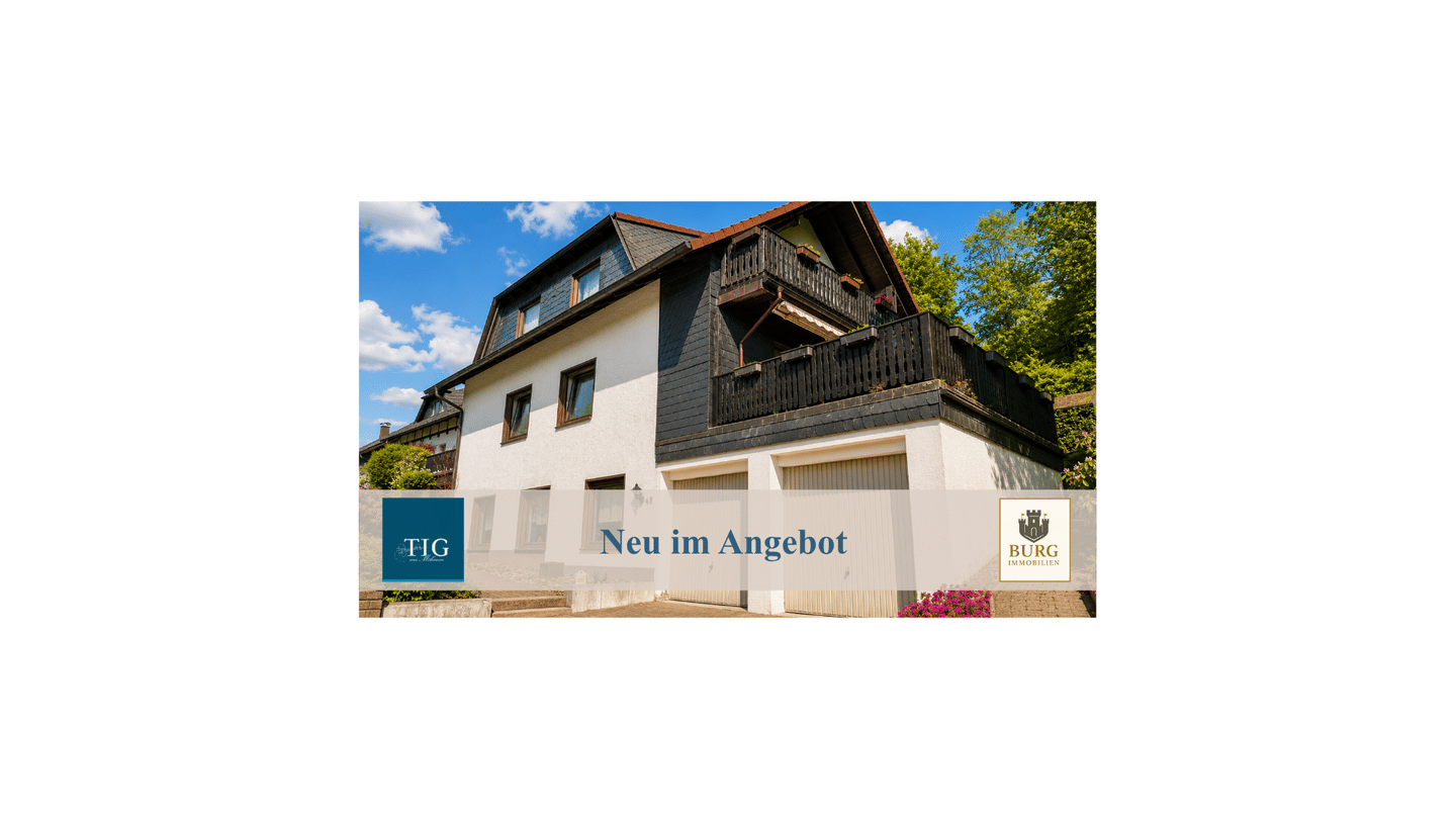 Wohnen, wo andere Urlaub machen – Zweifamilienhaus mit großer Sonnenterrasse nahe Sorpesee, 59846 Sundern (Sauerland)