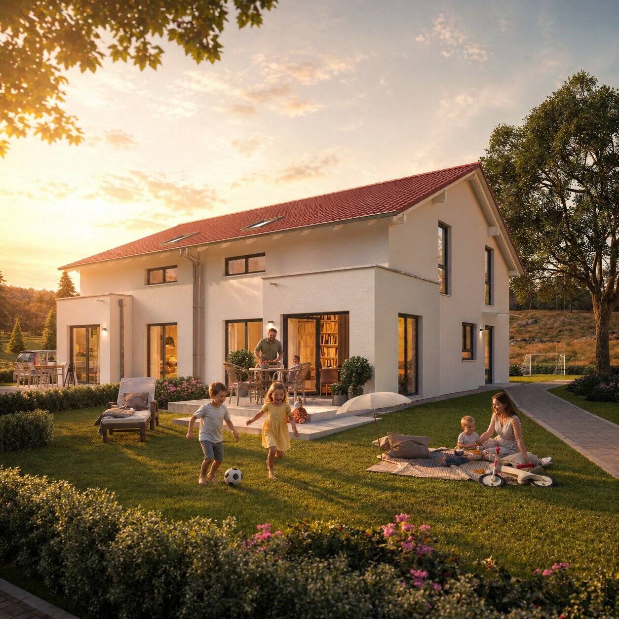KFW Förderung mitnehmen bei der Doppelhaushälfte von Living Haus im sonnigen Sasbach Jechtingen, 79361 Sasbach am Kaiserstuhl