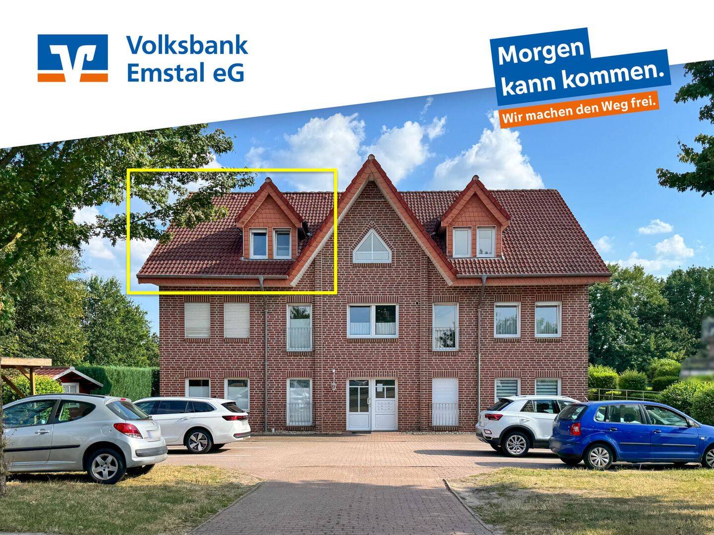 Ein Volltreffer unterm Dach: Vermietete 3-Zimmer-Eigentumswohnung mit Einbauküche in Haren, 49733 Haren (Ems)