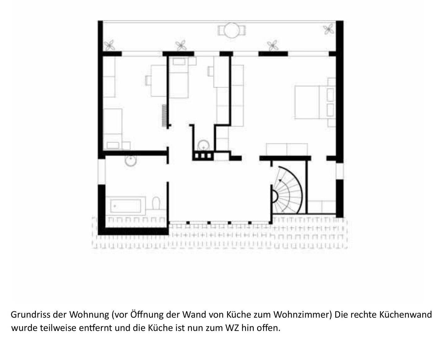 sonnige 2-Zimmer-Wohnung 80m² im 2-FH mit gr. Balkon in Südlage, 40789 Monheim am Rhein