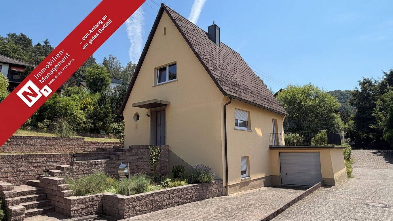 Ruhe und Erholung pur – Kleines, aber topgepflegtes Einfamilienhaus mit großem Garten und Garage, 67661 Kaiserslautern (Dansenberg Hohenecken Innenstadt Mölschbach Siegelbach)