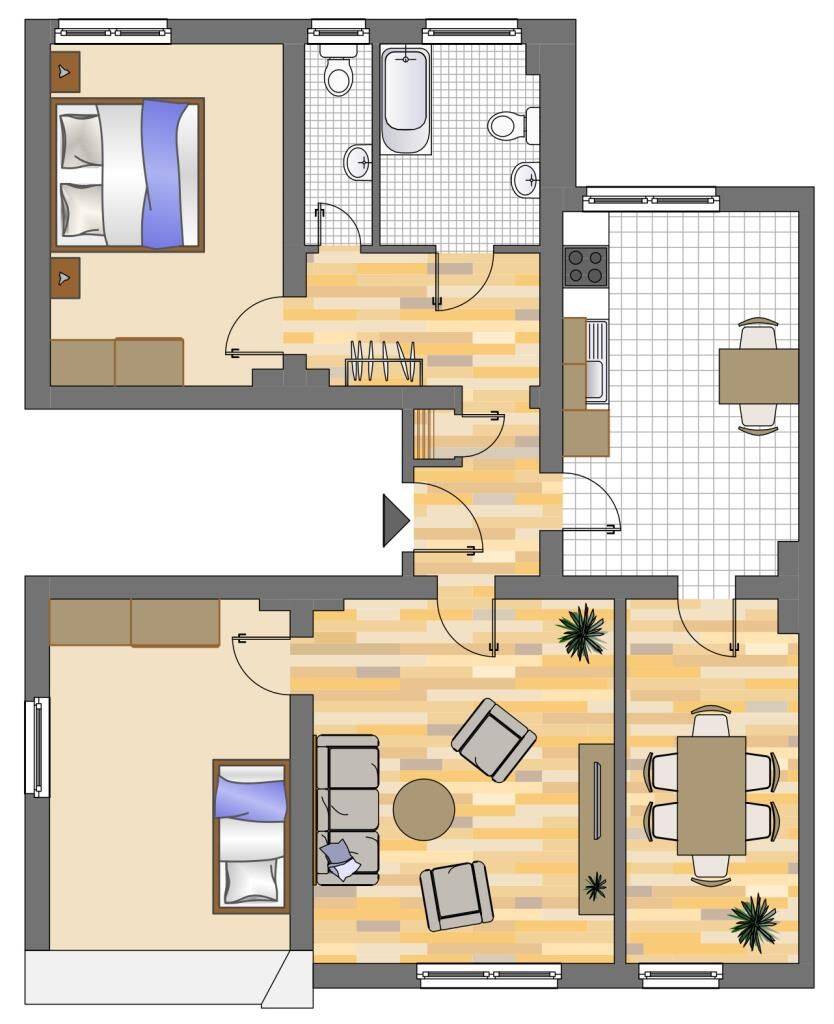 4-Zimmerwohnung im 2.OG mit Gäste-WC bezugsfertig, 44627 Herne (Börnig Gysenberg Herne-Mitte Holthausen Sodingen)