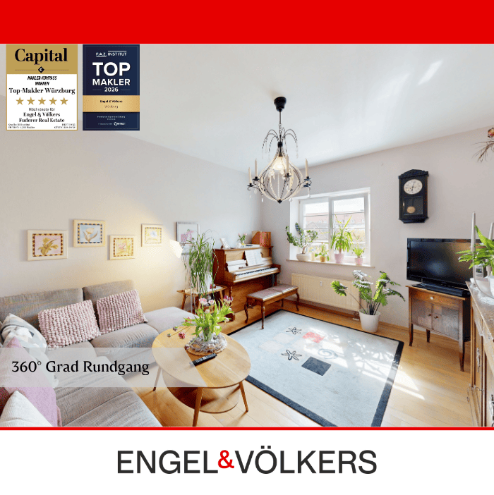 Wohnen im Denkmal: Stilvolle 4-Zimmer-Wohnung mit durchdachtem Grundriss!, 97074 Würzburg (Frauenland Sanderau)