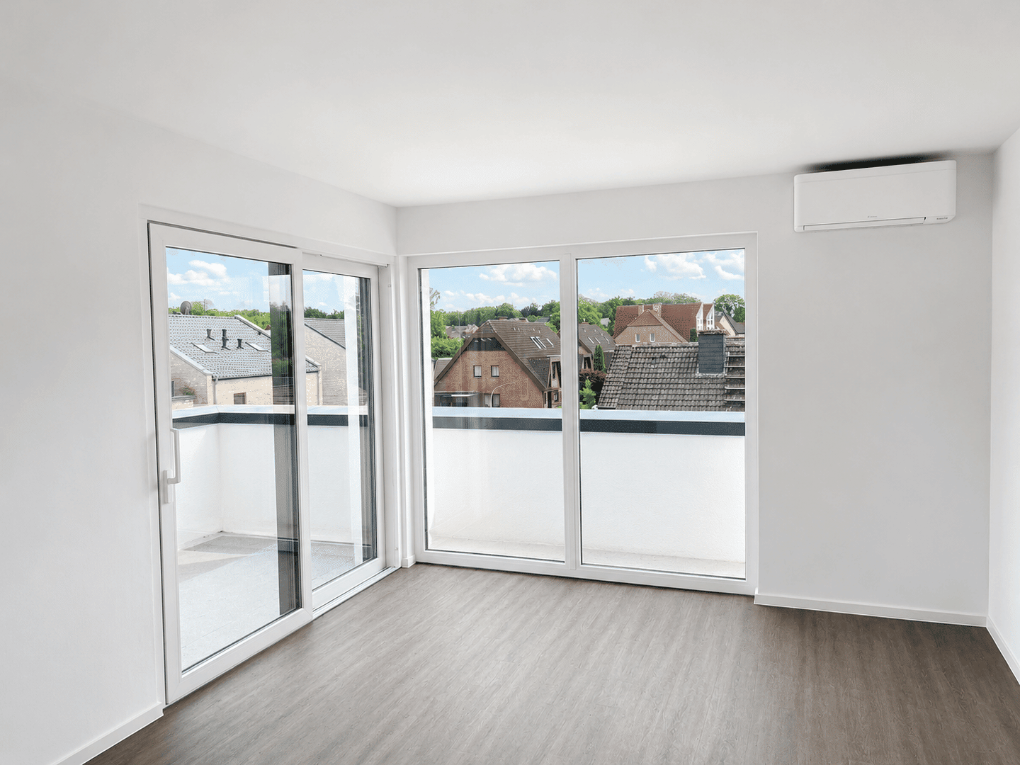 Neubau-Erstbezug! Hochwertige, helle 2-Zimmer-Wohnung mit 2 Dachterrassen, Küche, Stellplatz, Klima, 48163 Münster