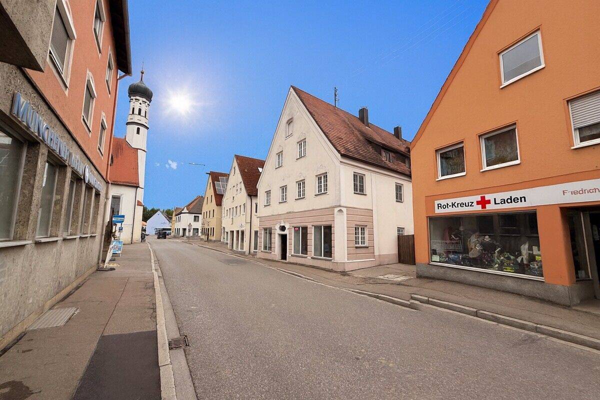 Mehrfamilienhaus mit 5 Wohneinheiten und Gewerbeeinheit in zentraler Lage von Höchstädt a. d. Donau, 89420 Höchstädt a.d. Donau