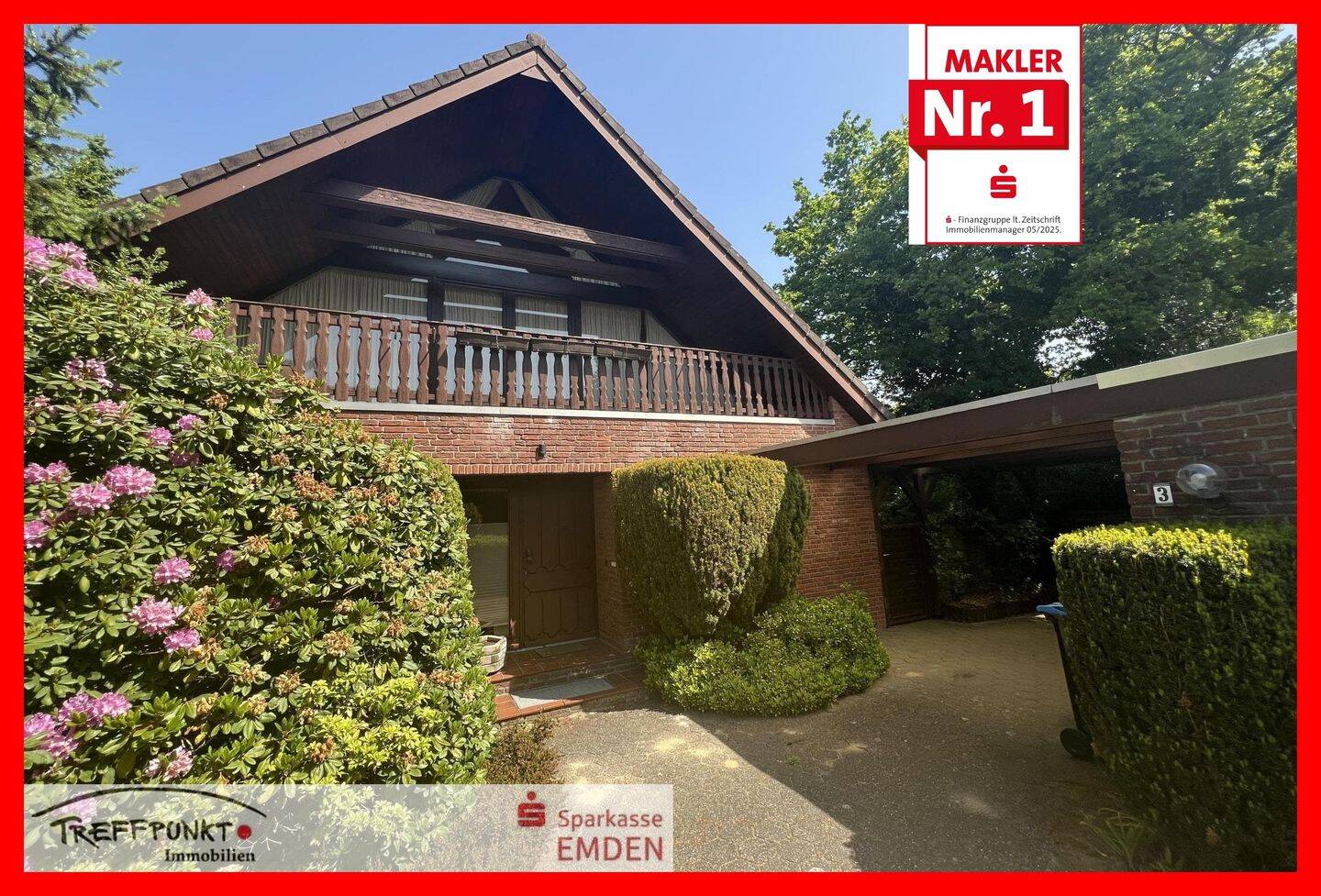 Solides und gepflegtes Einfamilienhaus mit Kamin, Vollkeller und Garten, 26835 Hesel
