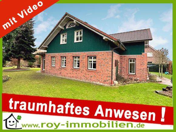+++ Einzigartiges Anwesen, vor den Toren Papenburgs, Koi-Teich, hochwertige EBK, Kaminofen, beheiztes Gästehaus mit EBK, Bad, etc. +++, 26810 Westoverledingen