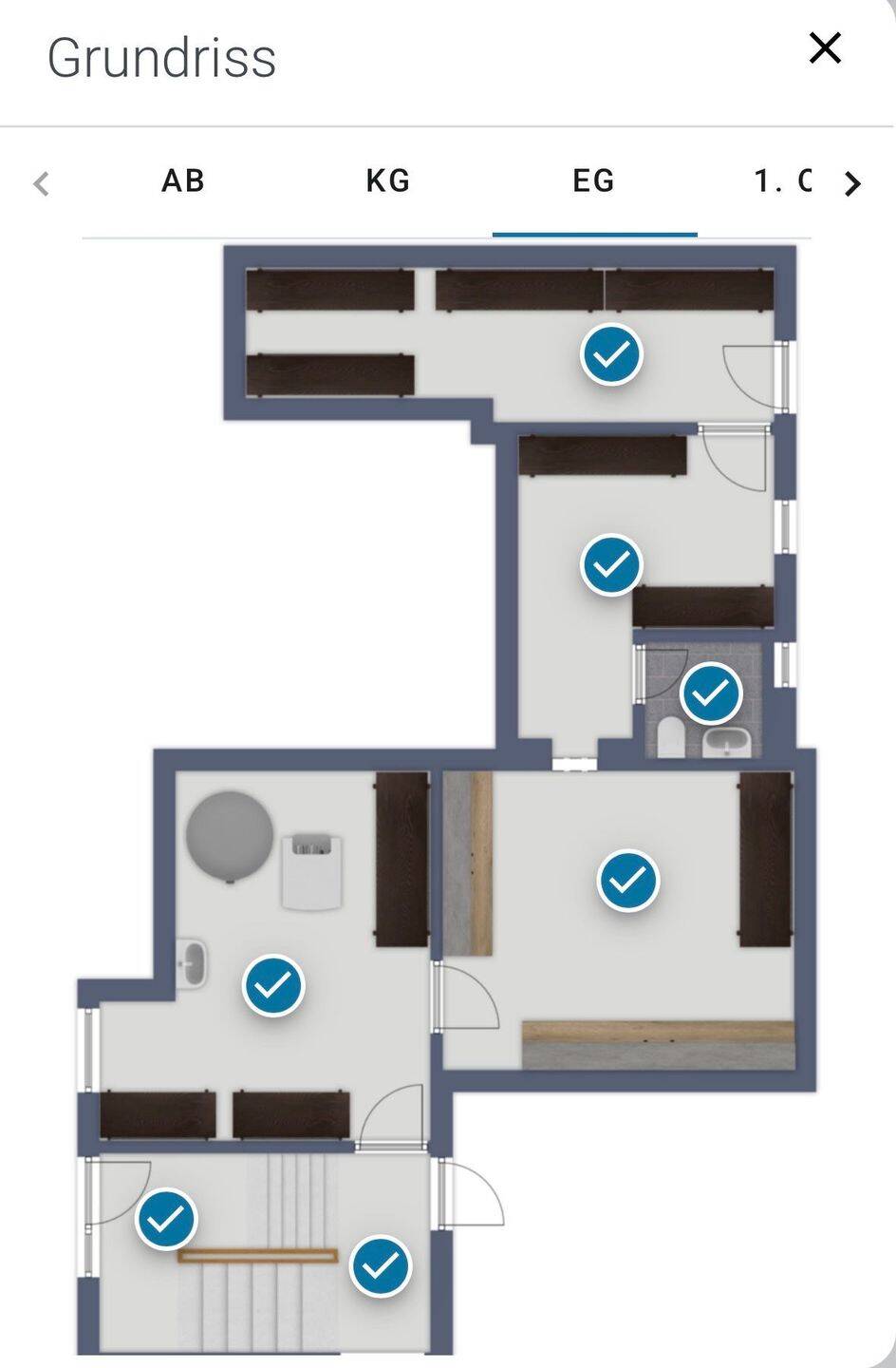 5 Zimmer Wohnung mit zusätzlich Küche und 2 Bädern, 63934 Röllbach
