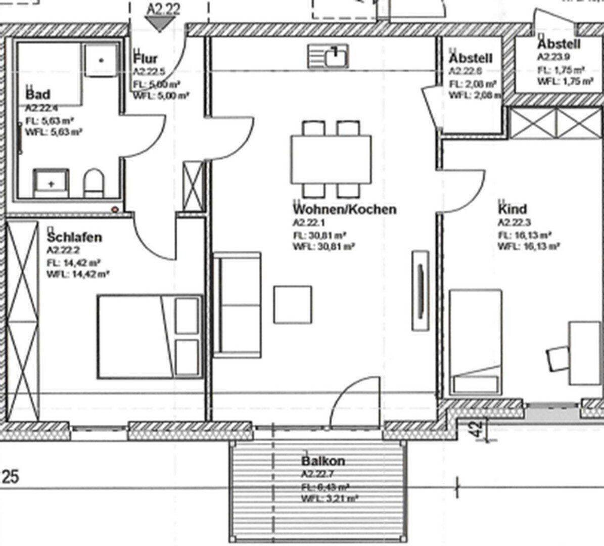 Erstbezug: Moderne Staffelgeschosswohnung mit Balkon sowie energieeffizientem Wohnkomfort, 29549 Bad Bevensen
