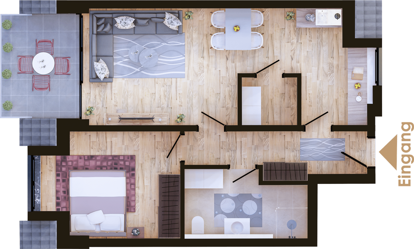 2-Zimmer-Neubauwohnung Whg 15 im Dachgeschoss in Nettetal-Leuth, 41334 Nettetal