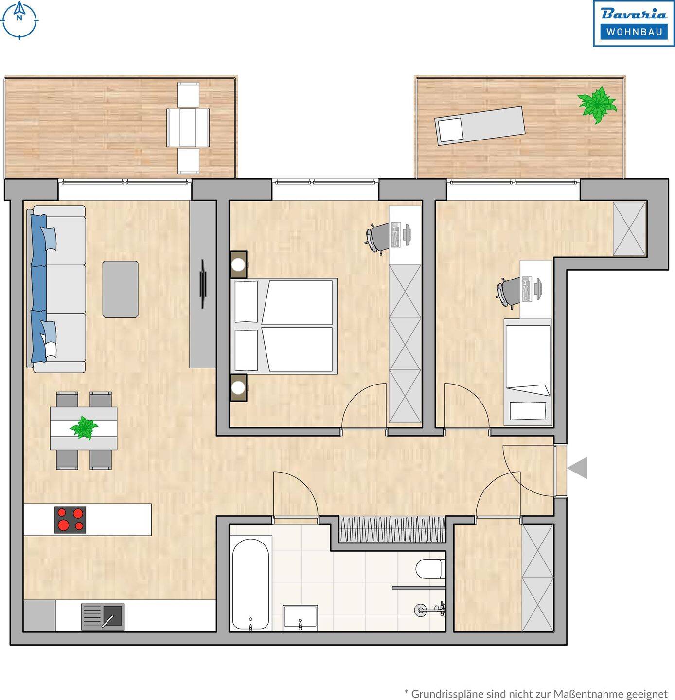 SINGLES, PAARE ODER FAMILIEN – DIESE WOHNUNG TRIFFT JEDEN GESCHMACK, 90763 Fürth (Südstadt Weikershof)