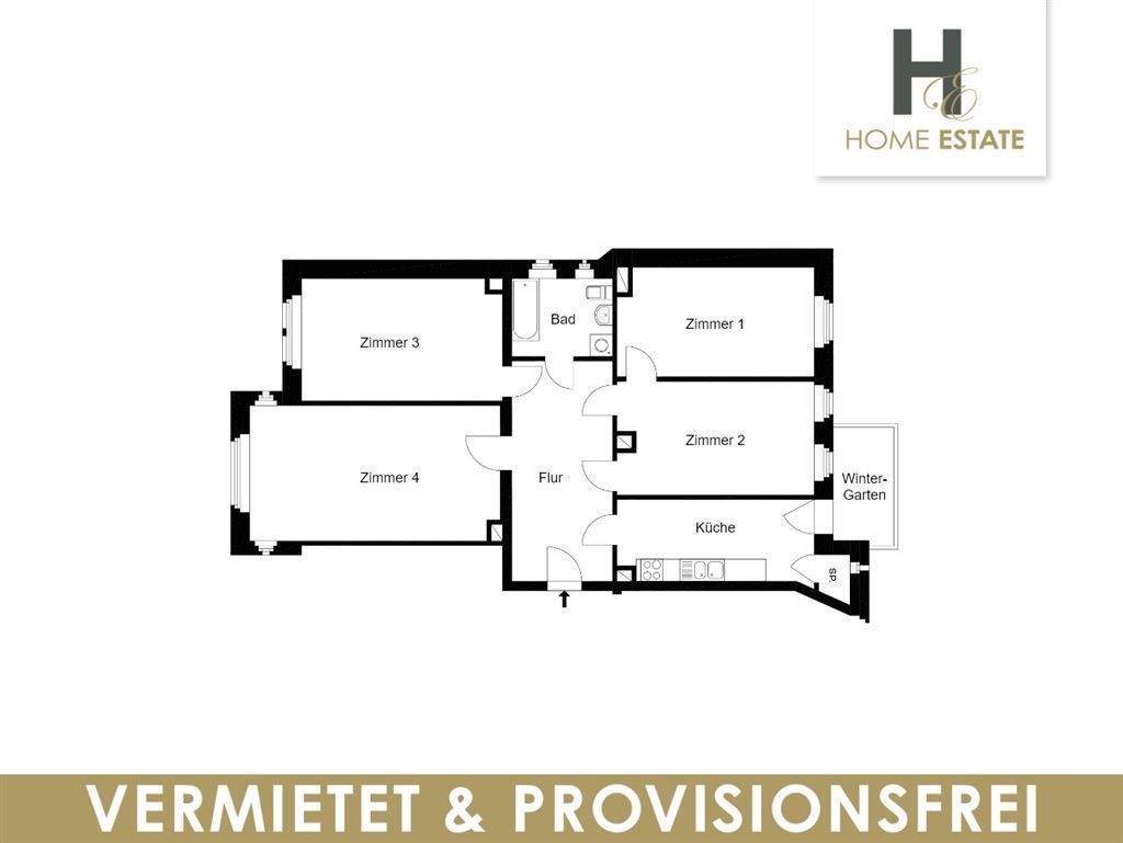 Charaktervolle 4-Zimmer-Wohnung mit Stuck, 4275 Leipzig (Marienbrunn Südvorstadt)