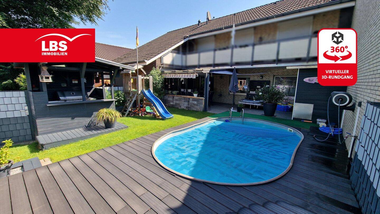Großzügige Erdgeschosswohnung mit Pool und Garage im 2-Familienhaus, 46569 Hünxe