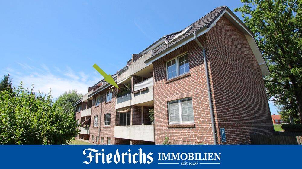 Freiwerdende 2-Zimmer-Obergeschosswohnung mit sonniger Loggia in zentrumsnaher Lage in Bad Zw’ahn, 26160 Bad Zwischenahn