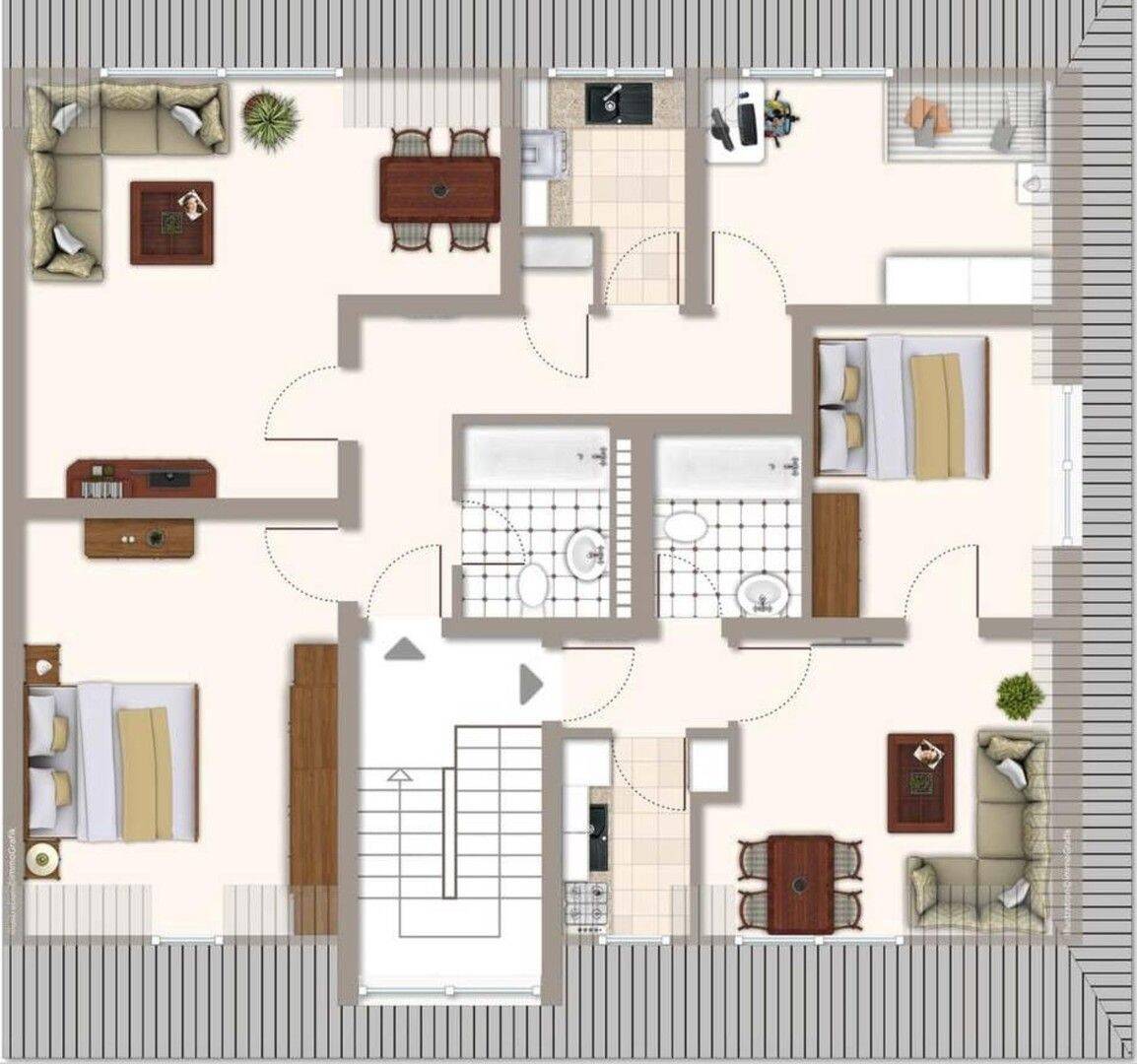 3 Zimmer DG Wohnung zentral in MG Eicken, 41063 Mönchengladbach (Eicken Großheide Stadtmitte Windberg)