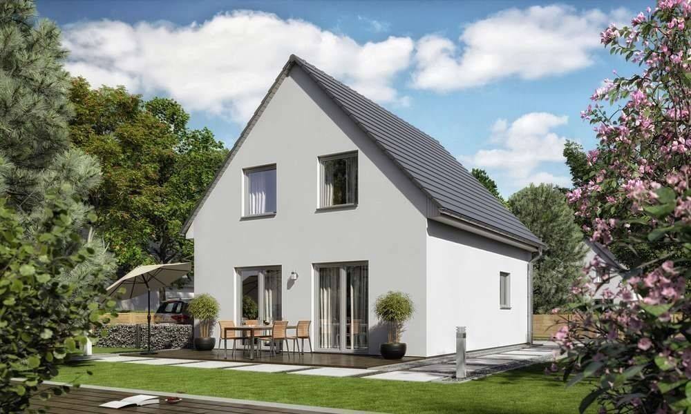 Raumwunder 90, Preis inkl. Grundstück, massiv gebaut, 66484 Kleinsteinhausen