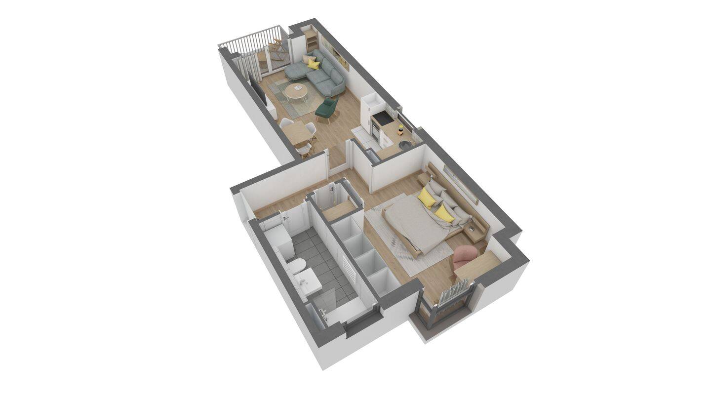 Attraktive 2 Zimmer-Wohnung im 1. OG mit Balkon, 63075 Offenbach am Main (Bürgel Offenbach am Main Rumpenheim Waldheim)