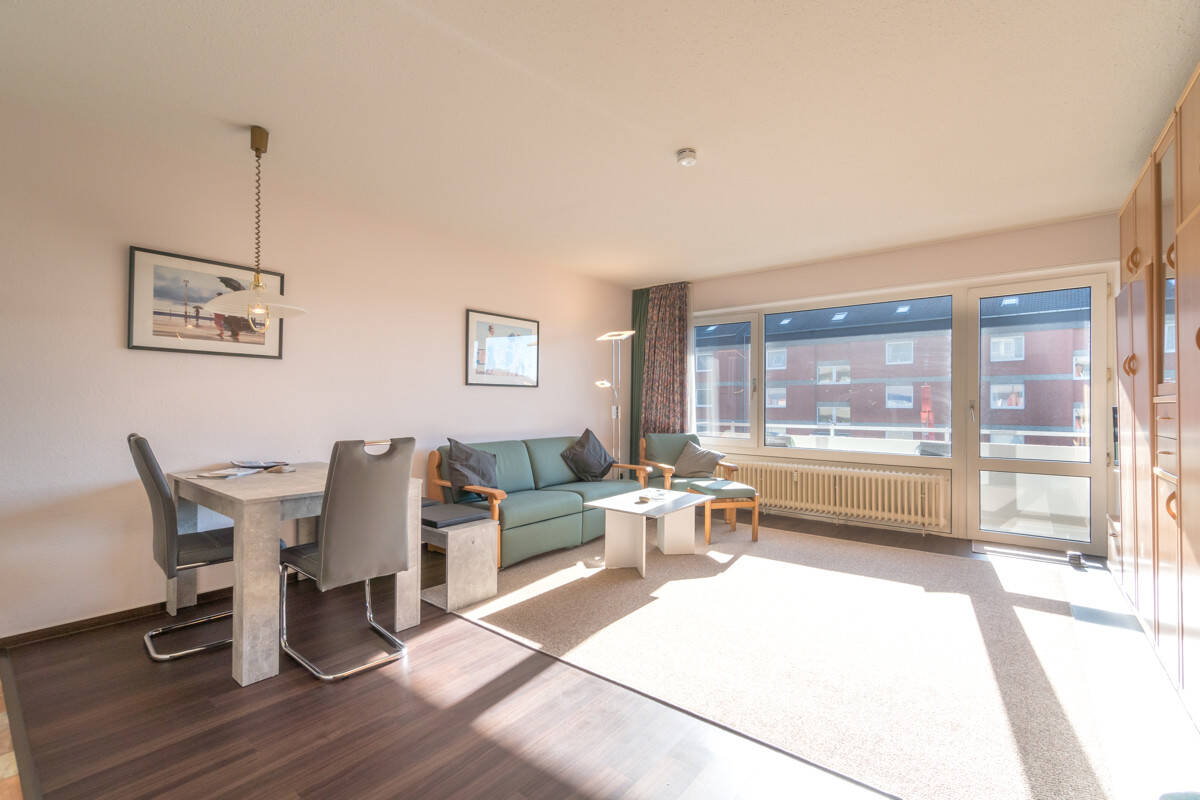 Ein-Raum-Apartment mit großem Sonnenbalkon, 26757 Borkum