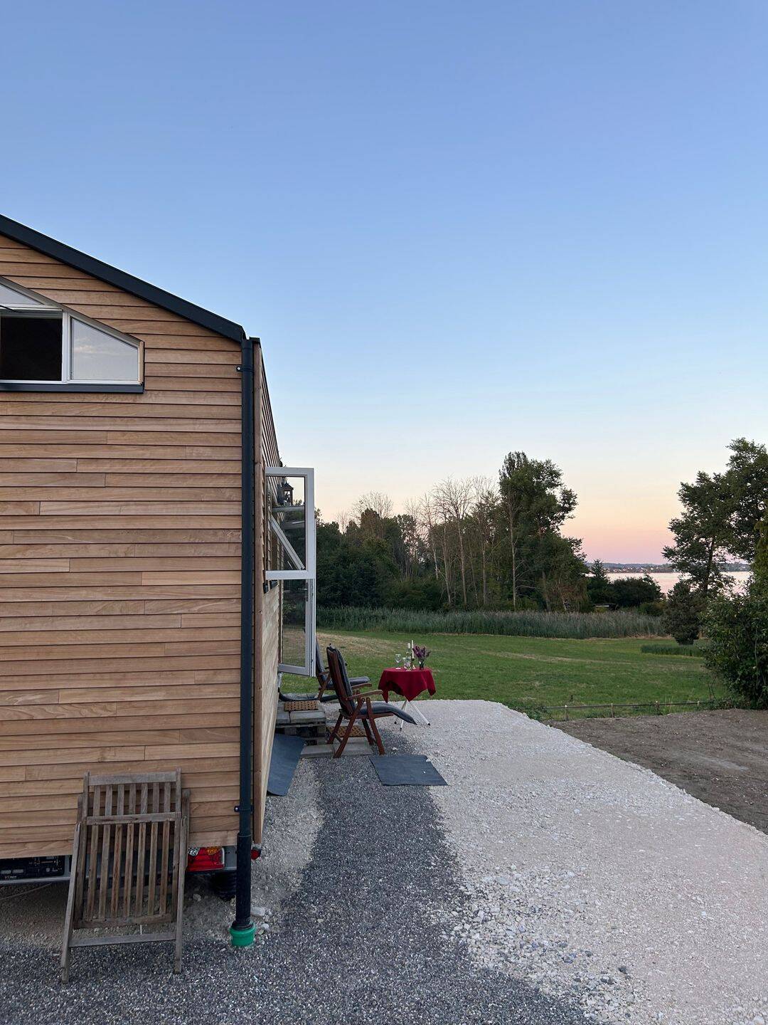 Premium Tiny Haus mit Seesicht auf der Höri am Bodensee