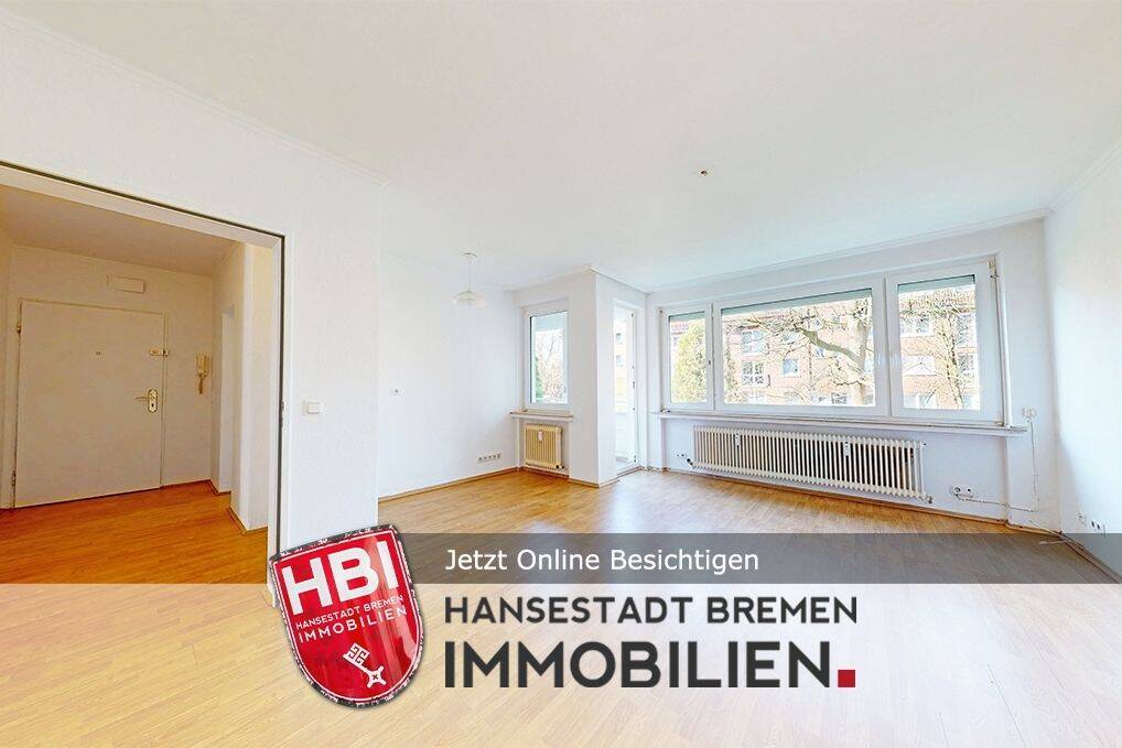 Huchting / Helle 3-Zimmer-Erdgeschosswohnung mit Loggia und Einbauküche, 28259 Bremen (Grolland Kirchhuchting Mittelshuchting Sodenmatt)