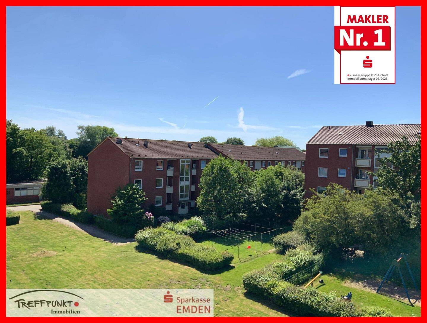 Einziehen und Wohlfühlen: Modernisierte 3-Zimmer-Wohnung mit Balkon, 26721 Emden (Barenburg Conrebbersweg Früchteburg Harsweg Stadtzentrum)